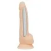 NAKED ADDICTION - 8'' DUAL DENSITY DONG - VANILLE -Vibrateurs boutique naked addiction 8 silicone dual density dong 88025 204100932434