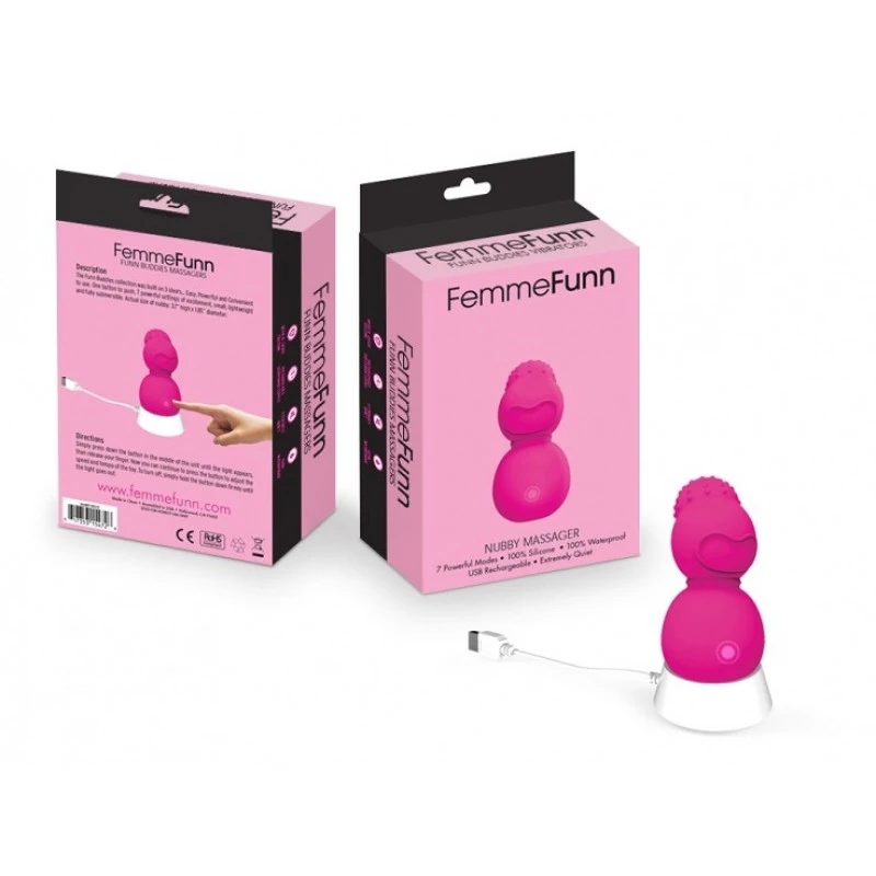 FEMMEFUNN- NUBBY MASSAGER- ROSE 4 FEMMEFUNN- NUBBY MASSAGER- ROSE – Image 2