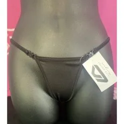 LOUISE-ANDRÉE DESIGNER - STRING AVEC CLIP -Vibrateurs boutique noir