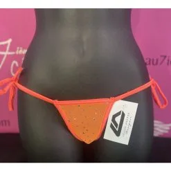 LOUISE-ANDRÉE DESIGNER - STRING À CORDES -Vibrateurs boutique orange mesh