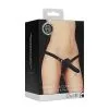 OUCH! VIBRATING SILICONE STRAP-ON - AJUSTABLE - NOIR