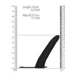 OUCH! VIBRATING SILICONE STRAP-ON - AJUSTABLE - NOIR -Vibrateurs boutique ou466blk 2