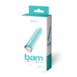 VEDO - BAM RECHARGEABLE BULLET - TURQUOISE -Vibrateurs boutique packaging vi f0301 2