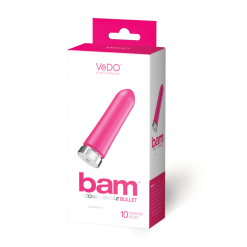 VEDO - BAM RECHARGEABLE BULLET - ROSE -Vibrateurs boutique packaging vi f0309 2