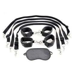 BLK FF CUFF AND TETHER SET -Vibrateurs boutique pd2151 23 07
