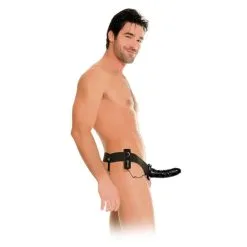 FF 6IN VIBRATING HOLLOW DONG STRAP-ON NOIR -Vibrateurs boutique pd3367 23 2