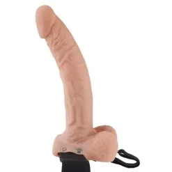 FFS 9" HOLLOW STRAP-ON WITH BALLS - FLESH -Vibrateurs boutique pd3374 21 4