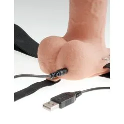 Fetish Fantasy 11" Hollow Rechargeable Strap-on Wi