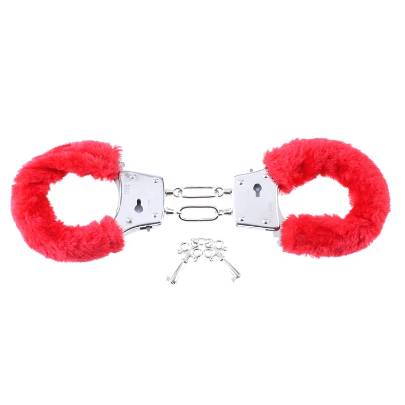 FF RED BEGINNER'S FURRY CUFFS 10 FF RED BEGINNER'S FURRY CUFFS – Image 8