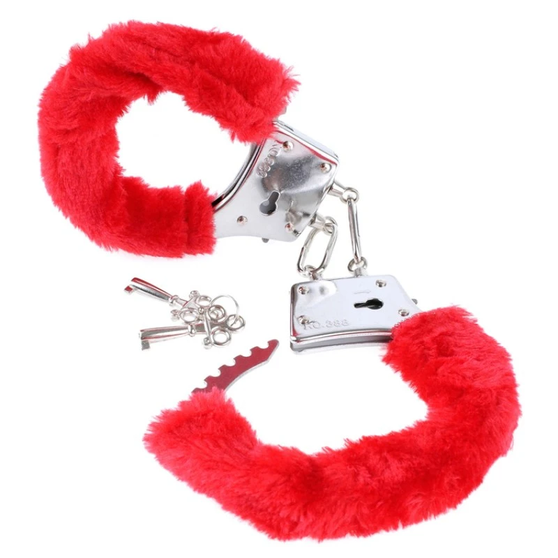 FF RED BEGINNER'S FURRY CUFFS 5 FF RED BEGINNER'S FURRY CUFFS – Image 3