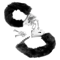 FF BLACK BEGINNER'S FURRY CUFFS -Vibrateurs boutique pd3800 23 03