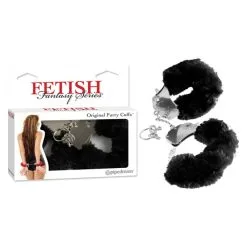 BLK FURRY LOVE CUFFS