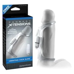 FX - VIBRATING COCK SLING- CLAIR
