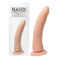 BASIX RUBBER WORKS- SLIM 7'' W/ SUCTION CUP - PEAU -Vibrateurs boutique pd4223 21 02