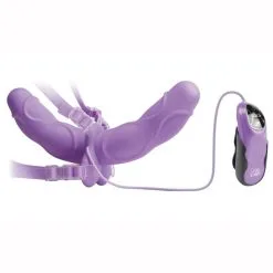 FF ELITE 10" VIBRANT DOUBLE DELIGHT STRAP-ON MAUVE 9 FF ELITE 10" VIBRANT DOUBLE DELIGHT STRAP-ON MAUVE -Vibrateurs boutique pd4540 12 2