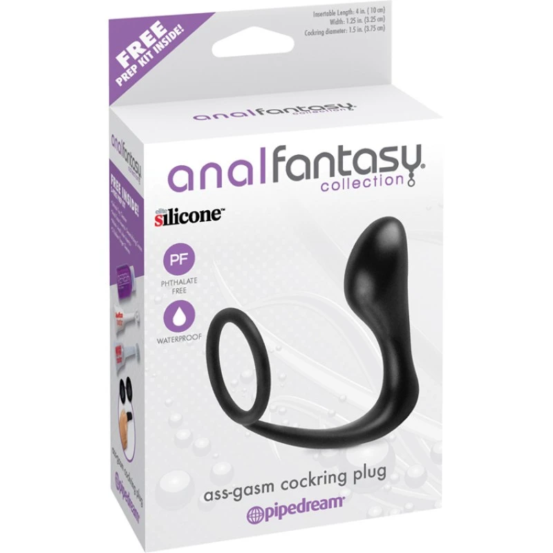 ANAL FANTASY COLLECTION ASS-GASM COCKRING PLUG 3 ANAL FANTASY COLLECTION ASS-GASM COCKRING PLUG