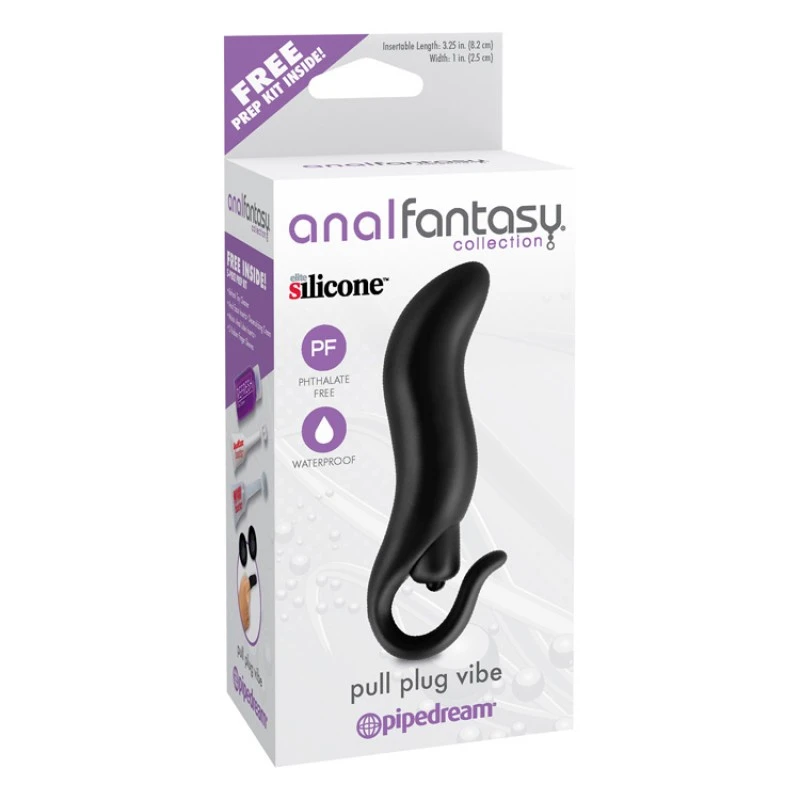 ANAL FANTASY COLLECTION PULL PLUG VIBE - BLACK 7 ANAL FANTASY COLLECTION PULL PLUG VIBE - BLACK – Image 5