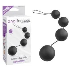 ANAL FANTASY COLLECTION DELUXE VIBRO BALLS - BLACK