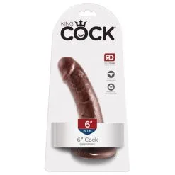 KING COCK 6'' COCK - BROWN