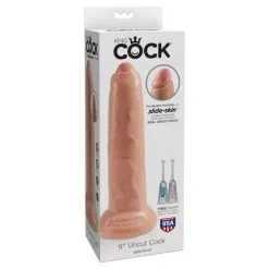 King Cock 9" Uncut - Flesh -Vibrateurs boutique pd5562 21 2