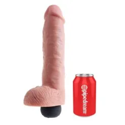 KING COCK 11" SQUIRTING COCK W/ BALLS FLESH -Vibrateurs boutique pd5605 21 4