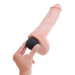 KING COCK 11" SQUIRTING COCK W/ BALLS FLESH