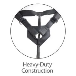 KC Strap-On Harness W/9" Uncut Hollow Cock - Tan