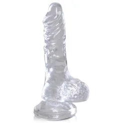 King Cock Clear 4" Cock With Balls -Vibrateurs boutique pd5750 20 3