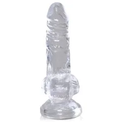 King Cock Clear 4" Cock With Balls -Vibrateurs boutique pd5750 20 4