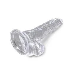 King Cock Clear 4" Cock With Balls