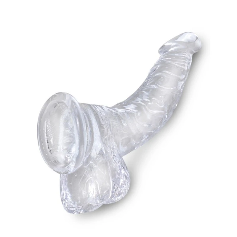 King Cock Clear 7.5" Cock With Balls 3 King Cock Clear 7.5" Cock With Balls