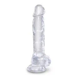 King Cock Clear 8" Cock With Balls -Vibrateurs boutique pd5756 20 3