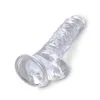 King Cock Clear 8" Cock With Balls