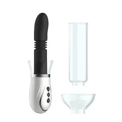 PUMPED - THUSTER - 4 IN 1 RECHARGEABLE COUPLES PUMP KIT - NOIR -Vibrateurs boutique pmp031blk 3