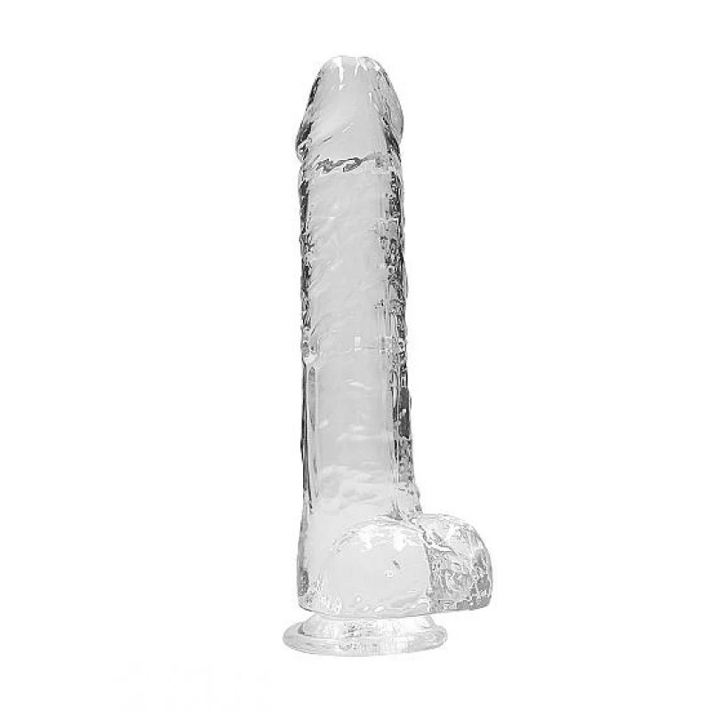 REALROCK - 9 '' REALISTIC DILDO WITH BALLS - TRANSPARENT 3 REALROCK - 9 '' REALISTIC DILDO WITH BALLS - TRANSPARENT