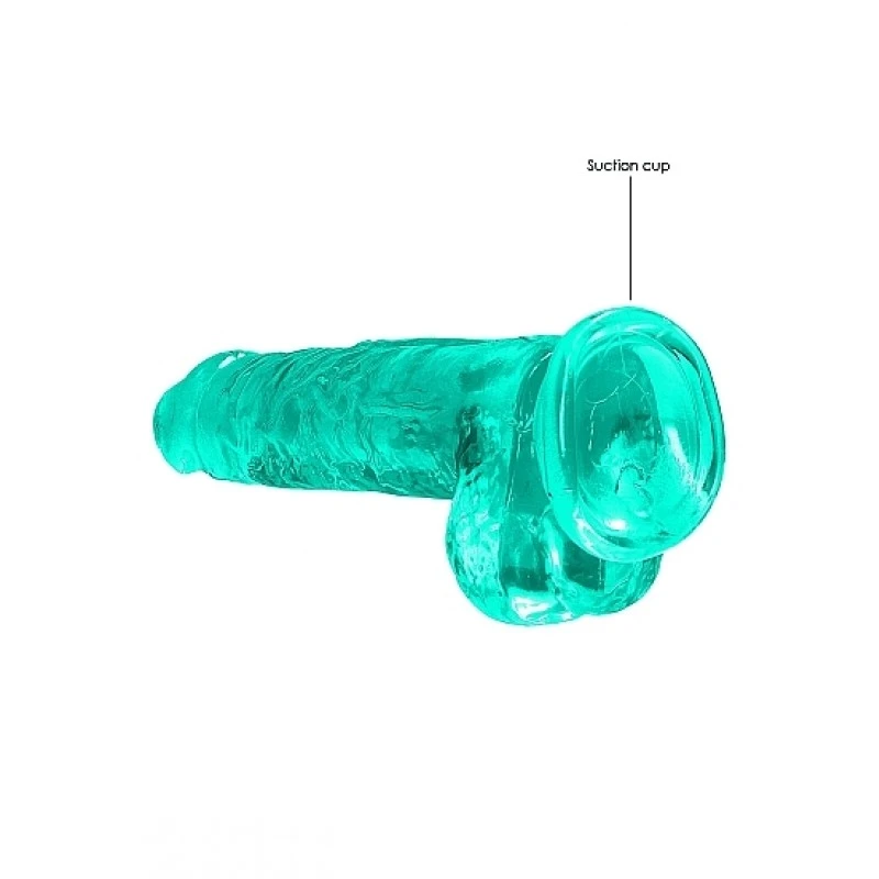 REALROCK - 8 '' REALISTIC DILDO WITH BALLS - TURQUOISE 6 REALROCK - 8 '' REALISTIC DILDO WITH BALLS - TURQUOISE – Image 4