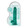 REALROCK - 7'' REALISTIC DILDO WITH BALLS - TURQUOISE 1 REALROCK - 7'' REALISTIC DILDO WITH BALLS - TURQUOISE -Vibrateurs boutique realrock7