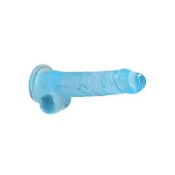 REALROCK - 8 '' REALISTIC DILDO WITH BALLS - BLEU -Vibrateurs boutique realrock bleu 88