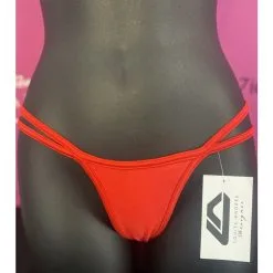 LOUISE-ANDRÉE DESIGNER - STRING À 2 CORDES -Vibrateurs boutique rouge 3