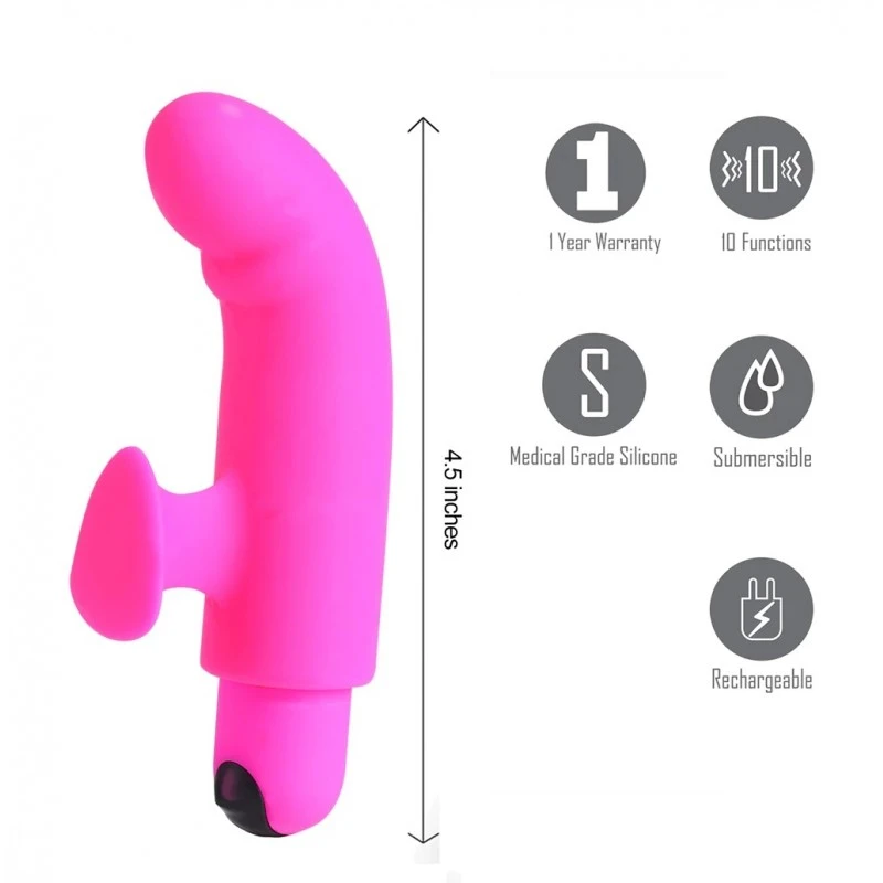 SADIE - VIBRATEUR SILICONE - ROSE 4 SADIE - VIBRATEUR SILICONE - ROSE – Image 2