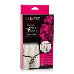 Vibrating Lover's Thong With Stroker Beads - Black -Vibrateurs boutique se0060253 2