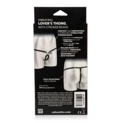 Vibrating Lover's Thong With Stroker Beads - Black -Vibrateurs boutique se0060253 3