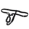 Vibrating Lover's Thong With Stroker Beads - Black -Vibrateurs boutique se0060253 5