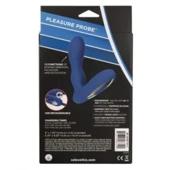 Silicone Wireless Pleasure Probe - Blue -Vibrateurs boutique se0436103 4