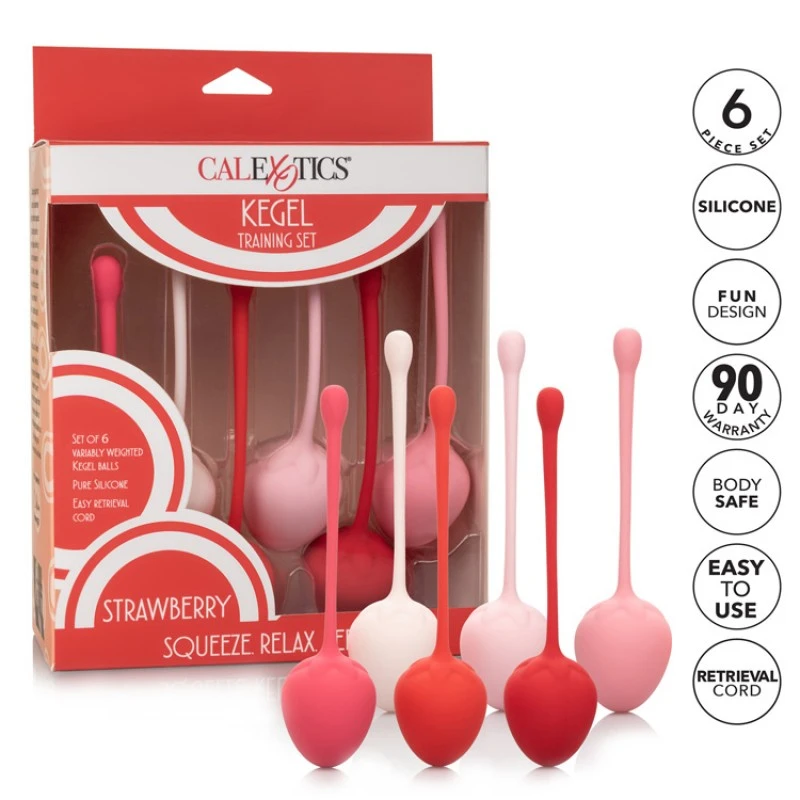 Kegel Training Set Strawberry 3 Kegel Training Set Strawberry