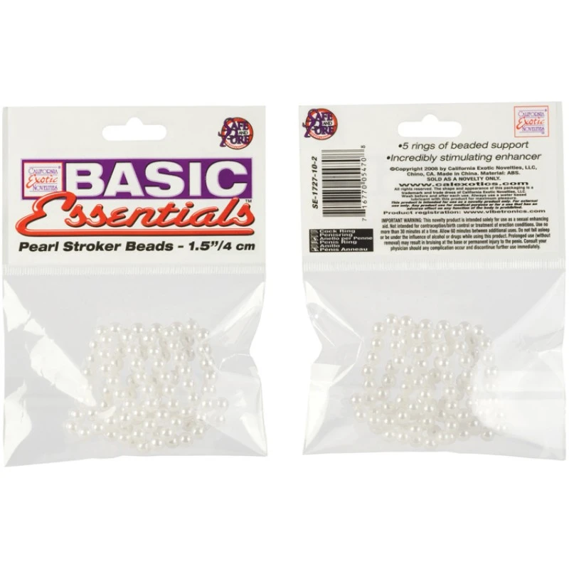 BASIC ESSENTIALS - PEARL STROKER BEADS - SMALL 3 BASIC ESSENTIALS - PEARL STROKER BEADS - SMALL