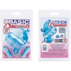 BASIC ESSENTIALS DOUBLE TROUBLE VIBRATING SUPPORT