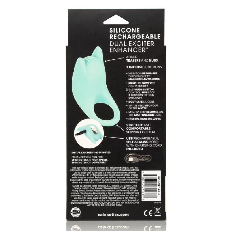 Silicone Rechargeable Dual Exciter Enhancer 9 Silicone Rechargeable Dual Exciter Enhancer – Image 7