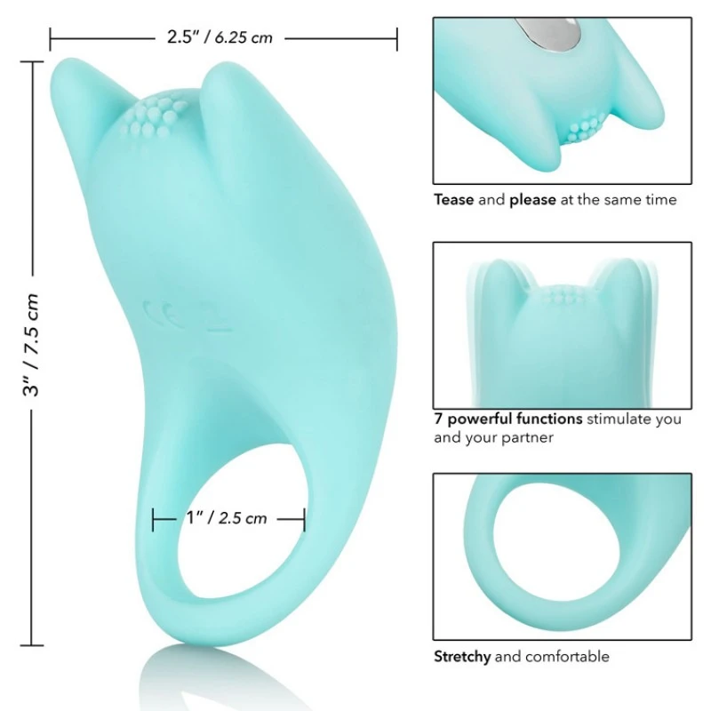 Silicone Rechargeable Dual Exciter Enhancer 8 Silicone Rechargeable Dual Exciter Enhancer – Image 6