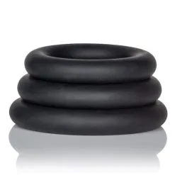 Dr. Joel Kaplan Silicone Support Rings - Black -Vibrateurs boutique se5633002 4